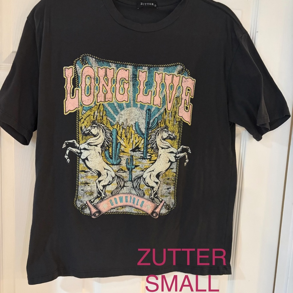 Zutter Black Graphic Short Sleeve Tee